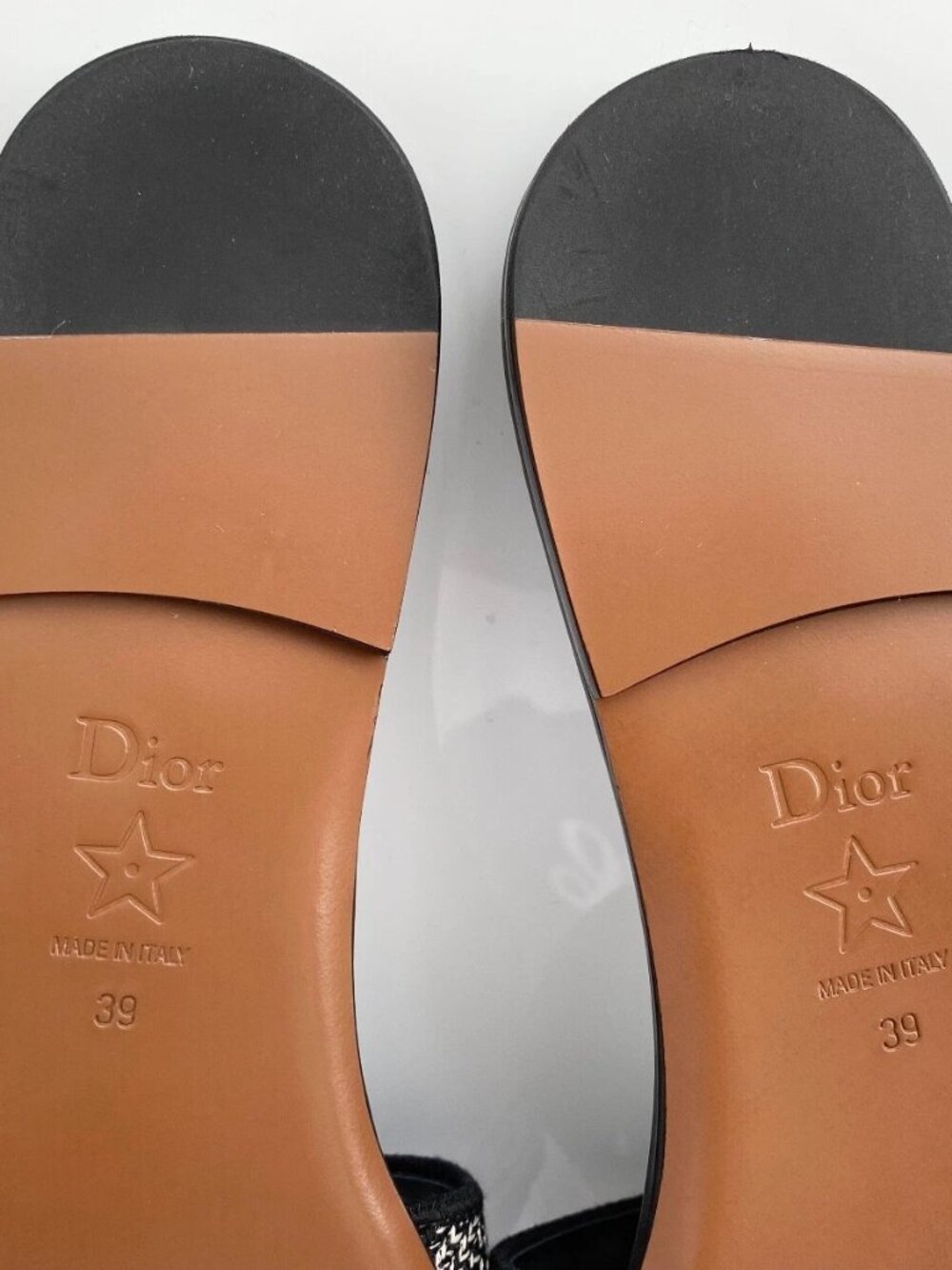 Christian Dior Sparkly Dway Slide Black Sandals - Picture 9 of 12